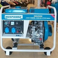 Máy phát điện chạy dầu không giảm âm HUSPANDA HD4500