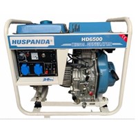 Máy phát điện chạy dầu không giảm âm HUSPANDA HD8500