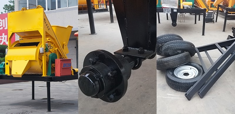 Máy trộn bê tông trục đơn JDC350