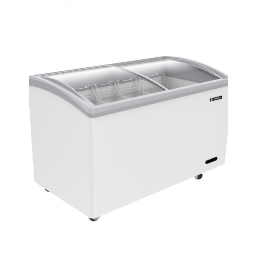 Tủ đông kính cong Sanden 520L SNB-0525