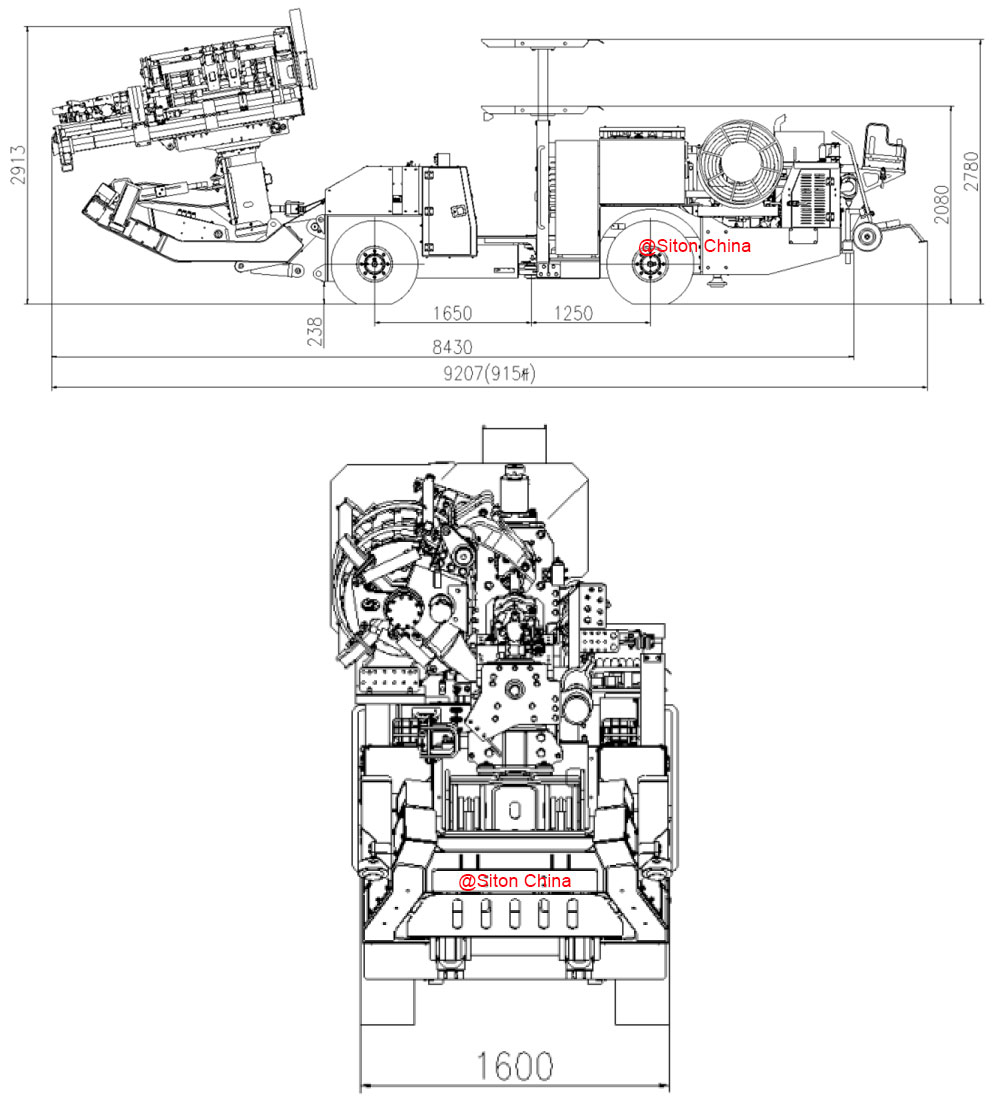 Bản vẽ máy khoan đá DL2-hs