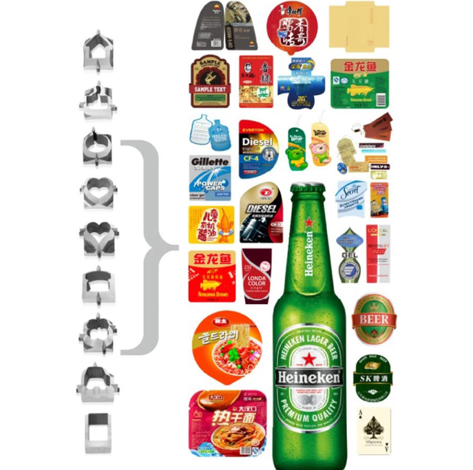 Máy bế đùn tem nhãn