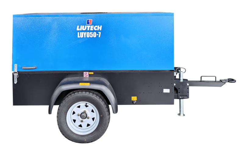 Máy nén khí trục vít chạy bằng dầu diesel di động dòng LUY