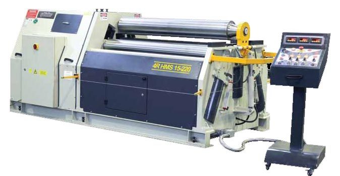 Máy lốc tôn thủy lực 4R HMS 1550x80