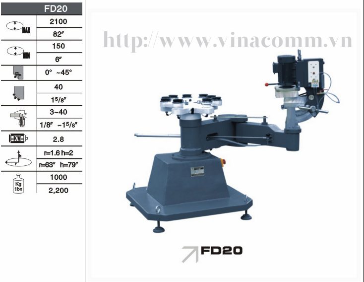 Máy Mài Kính Đa Hình FD20