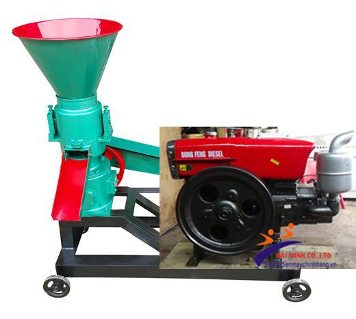 Máy ép cám viên chạy Diesel V-01
