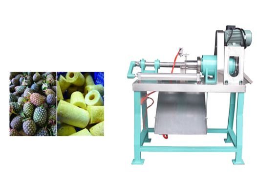 Máy gọt vỏ và đục lõi dứa năng suất cao
