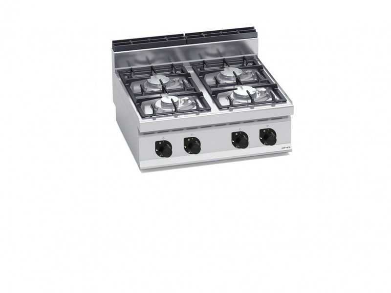 Bếp Âu 4 Họng Đốt Dùng Gas Bertos G7F4BPW