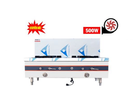 Bếp hầm đôi Okasu họng đất quạt thổi