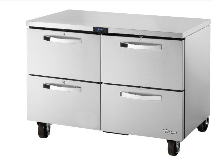 Bàn mát 4 ngăn kéo TRUE TUC-48D-4-HC~SPEC3