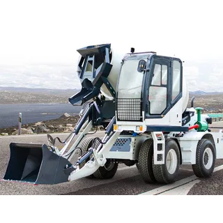 Xe trộn bê tông tự nạp di động 4m³