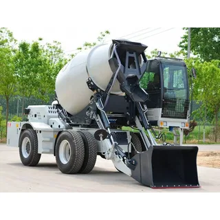 Xe trộn bê tông tự nạp di động 3,5m³