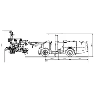 Giàn khoan neo đá thủy lực DS3 (Loại rộng) 