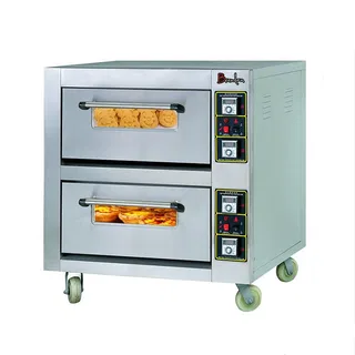 Lò nướng bánh pizza 2 tầng độc lập 