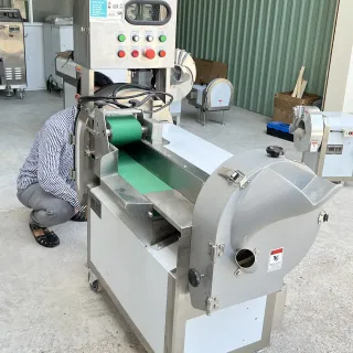 Máy Thái Rau Củ Quả 2 Đầu Tự Động