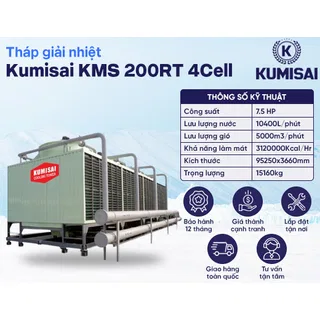 Tháp giải nhiệt chính hãng Kumisai KMS 200RT 4Cell 